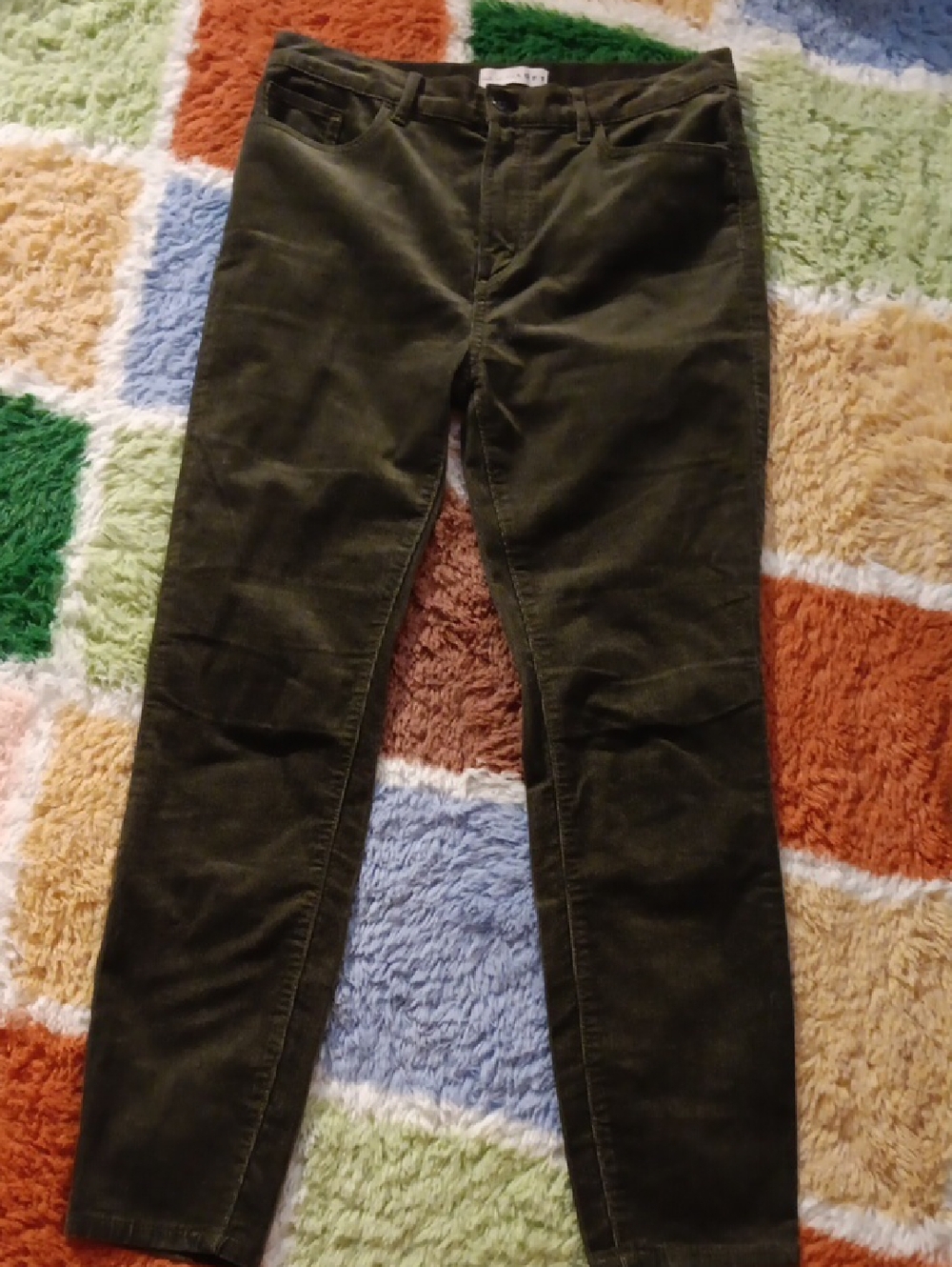 LOFT Olive Green Corduroy Pants